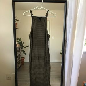 Forever 21 midi body con dress, neutral